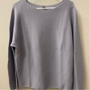 Uniqlo 3D Knit Cotton Dolman Long-Sleeve Sweater